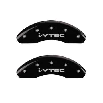 Picture of MGP 4 Caliper Covers Engraved Front & Rear i-Vtec Black finish silver ch