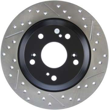 Picture of StopTech 00-09 S2000 Slotted & Drilled Left Rear Rotor