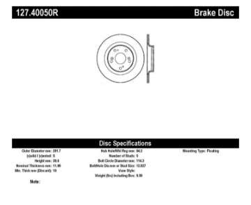 Picture of StopTech 00-09 S2000 Slotted & Drilled Right Rear Rotor