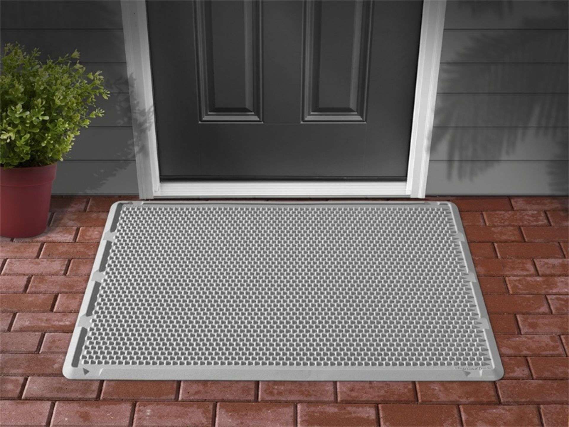 Picture of WeatherTech 30in x 60in Outdoor Mat - Grey Unboxed