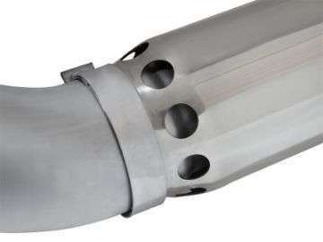 Picture of aFe Atlas Exhaust 5in DPF-Back Aluminized Steel w- Polished Tips 16-17 GM Diesel Truck V8-6-6L td