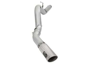 Picture of aFe Atlas Exhaust 5in DPF-Back Aluminized Steel w- Polished Tips 16-17 GM Diesel Truck V8-6-6L td