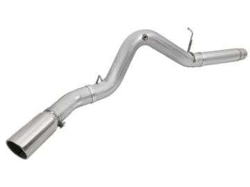 Picture of aFe Atlas Exhaust 5in DPF-Back Aluminized Steel w- Polished Tips 16-17 GM Diesel Truck V8-6-6L td