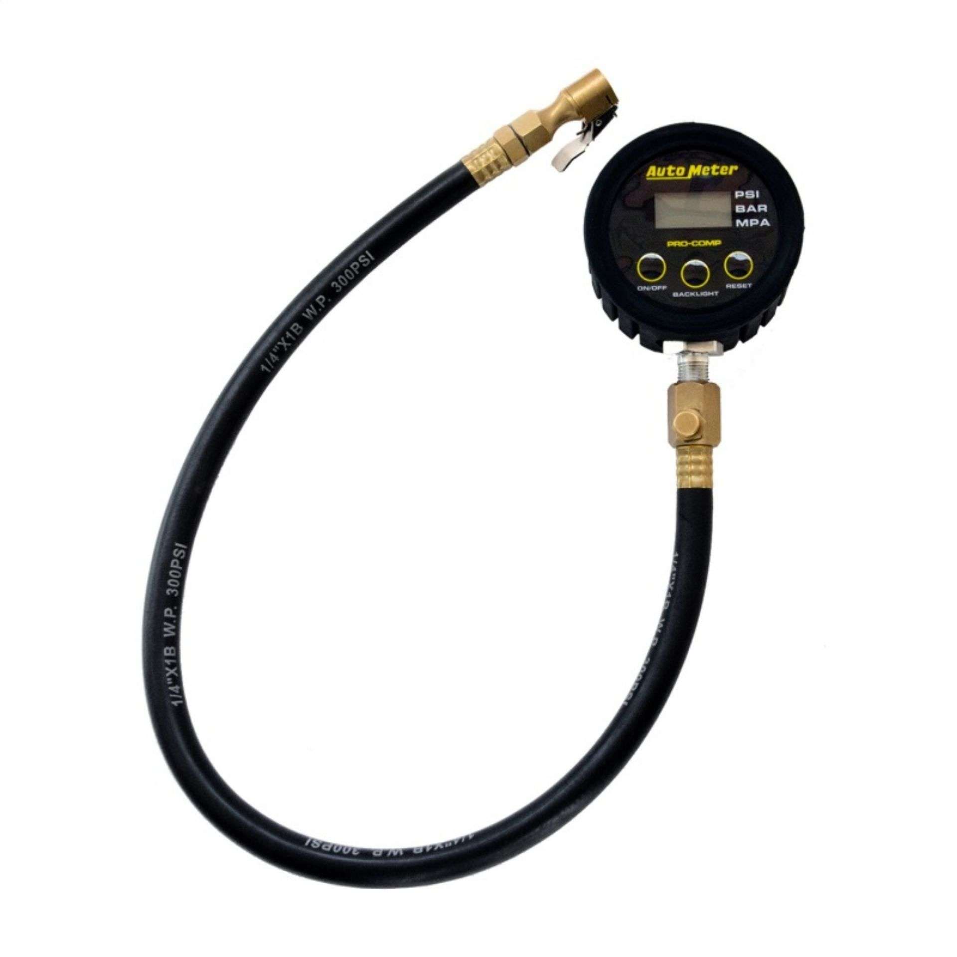 Picture of Autometer 0-50PSI Race Digital Tire Pressure Gauge w- 25in Hose