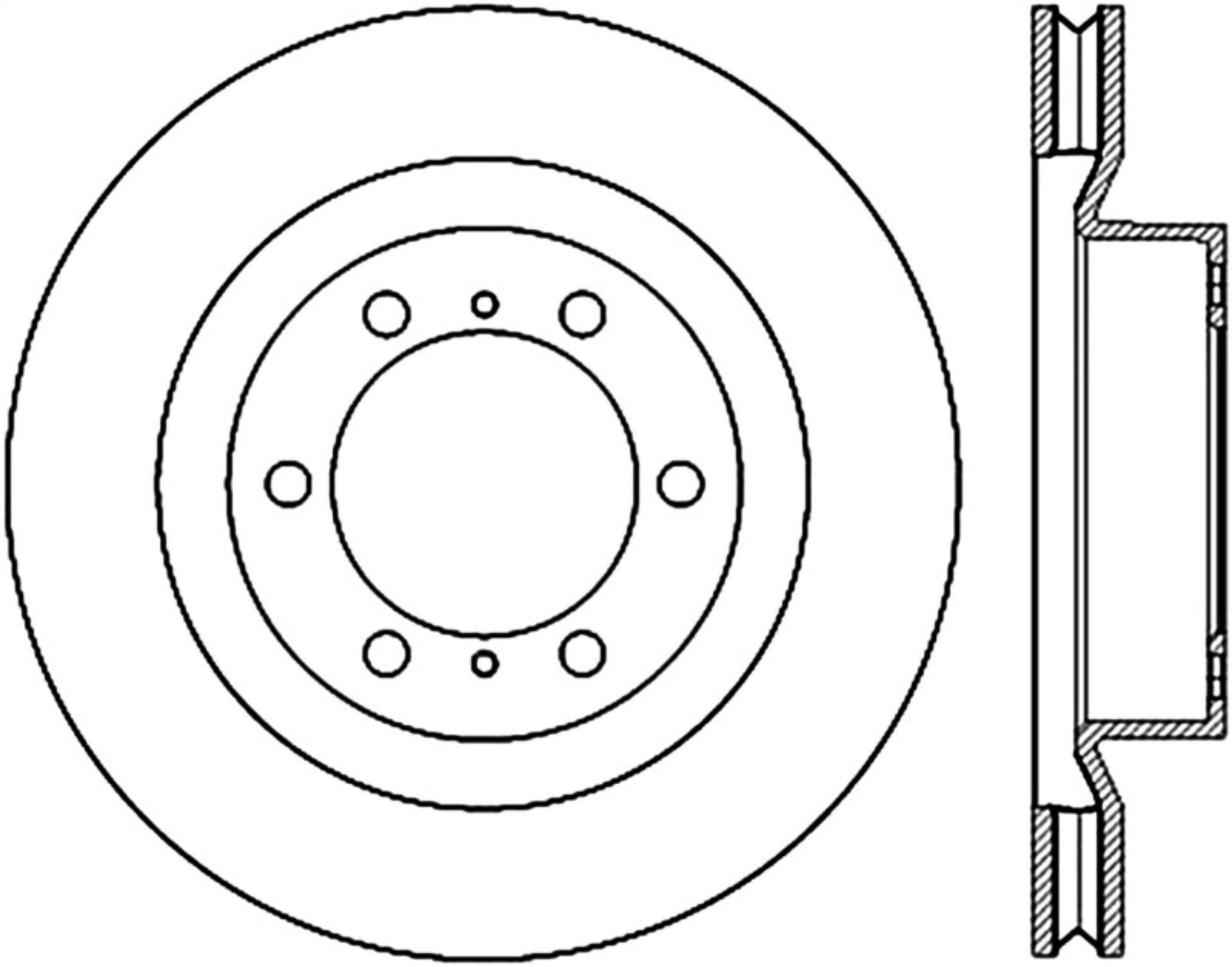 Picture of StopTech 10-17 Lexus GX Slotted & Drilled Cryo Front Right Rotor