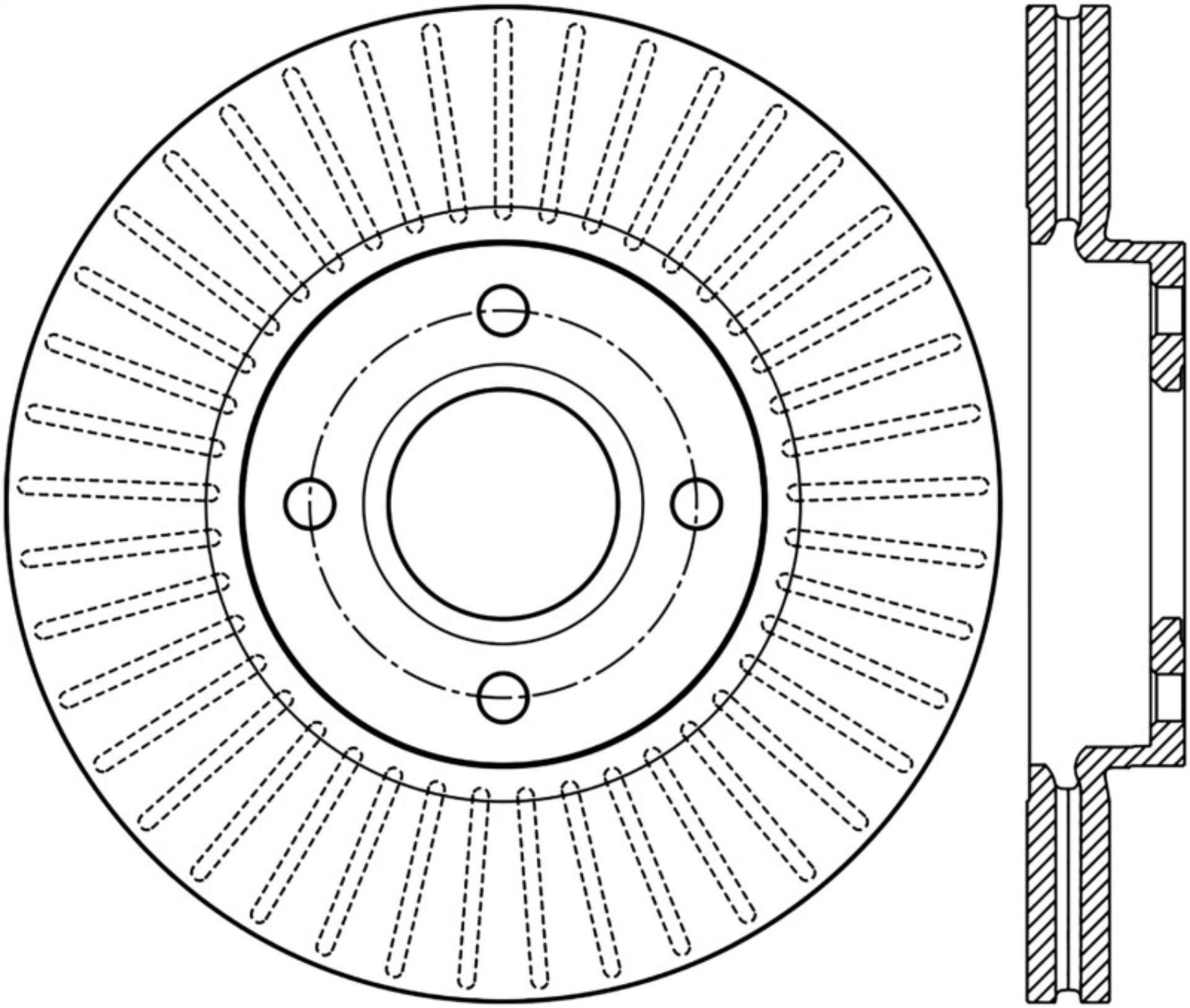 Picture of Stoptech 14-16 Ford Fiesta Front Cryo Rotor