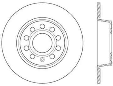 Picture of StopTech 06-10 Audi A3-08-10 TT - 06-09 VW GTI Mk V Cryo-Stop Left Rear Slotted Rotor