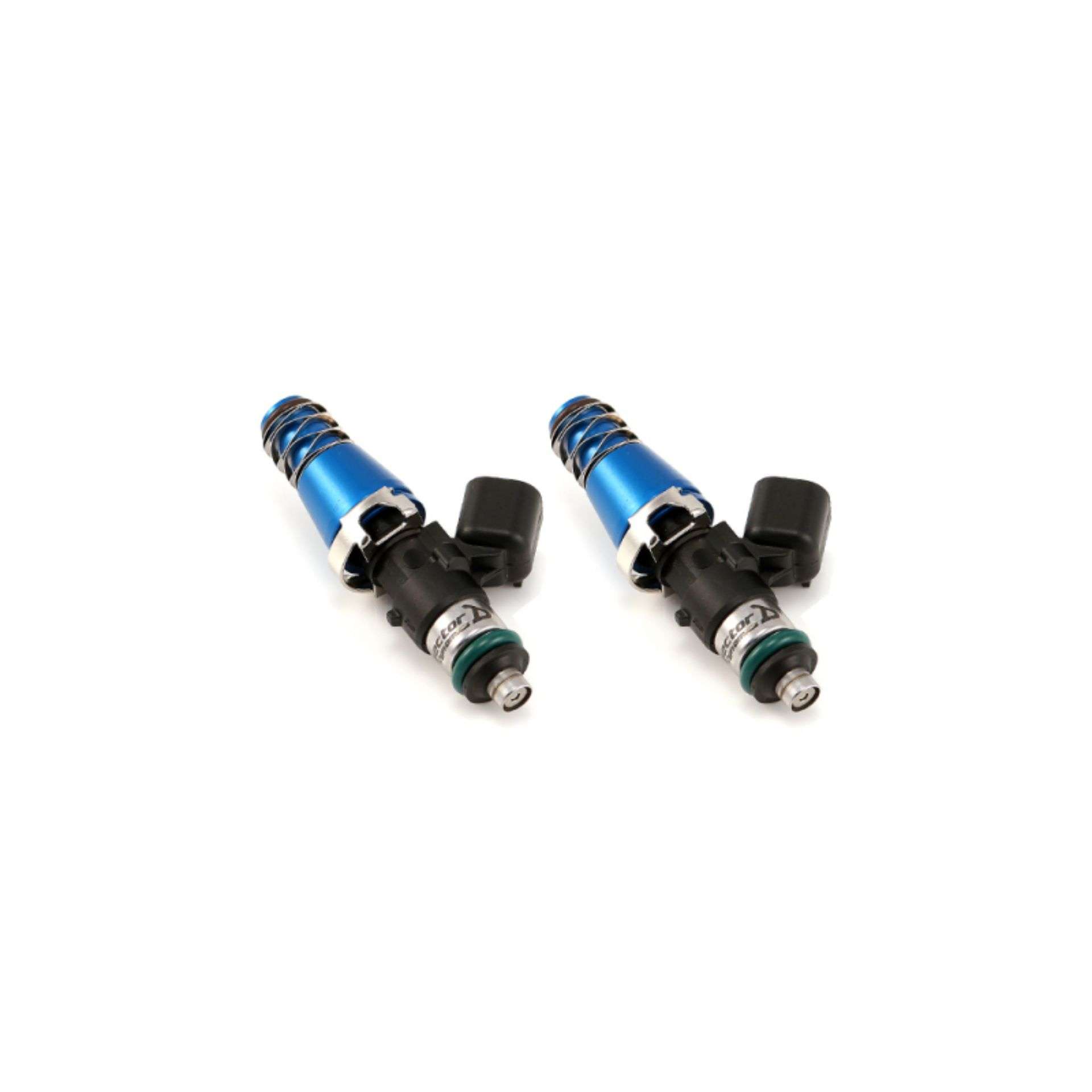 Picture of Injector Dynamics ID1050X Injectors 11mm Blue Adaptors -204 - 14mm Lower O-Rings Set of 2