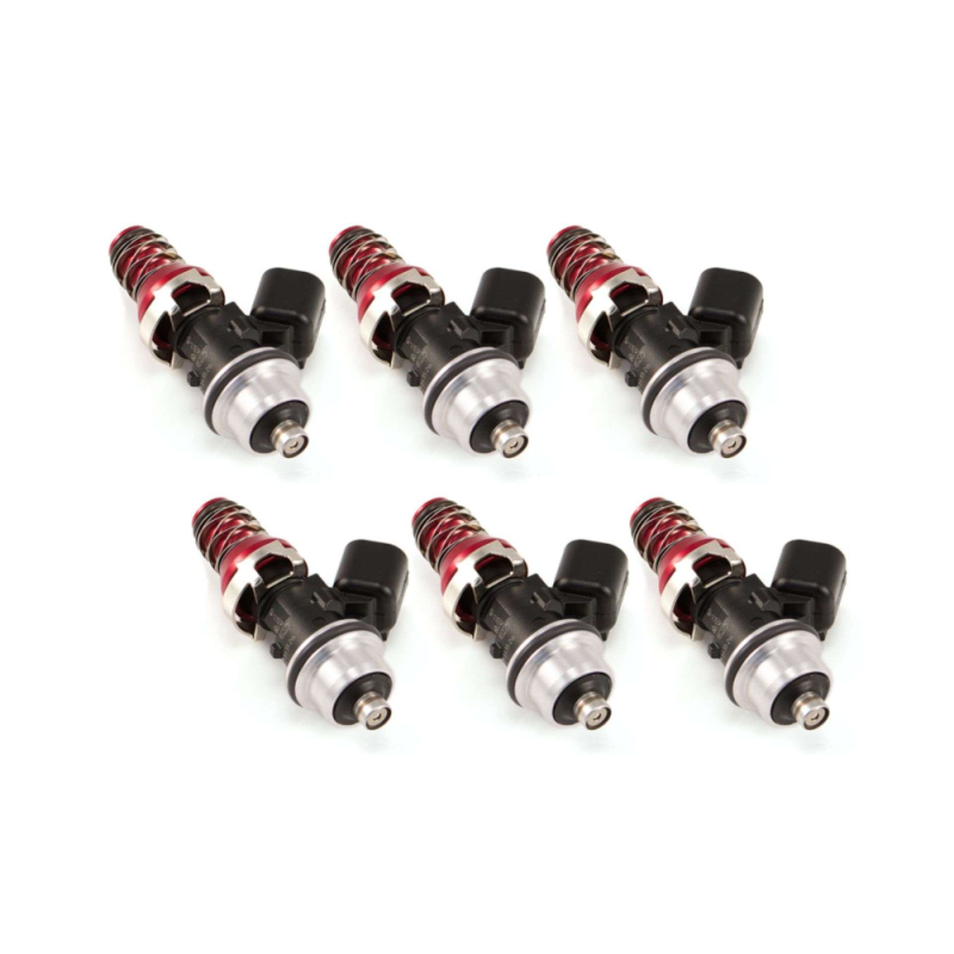 Picture of Injector Dynamics ID1050X Injectors 11mm Red Adaptors S2K Lower Set of 6