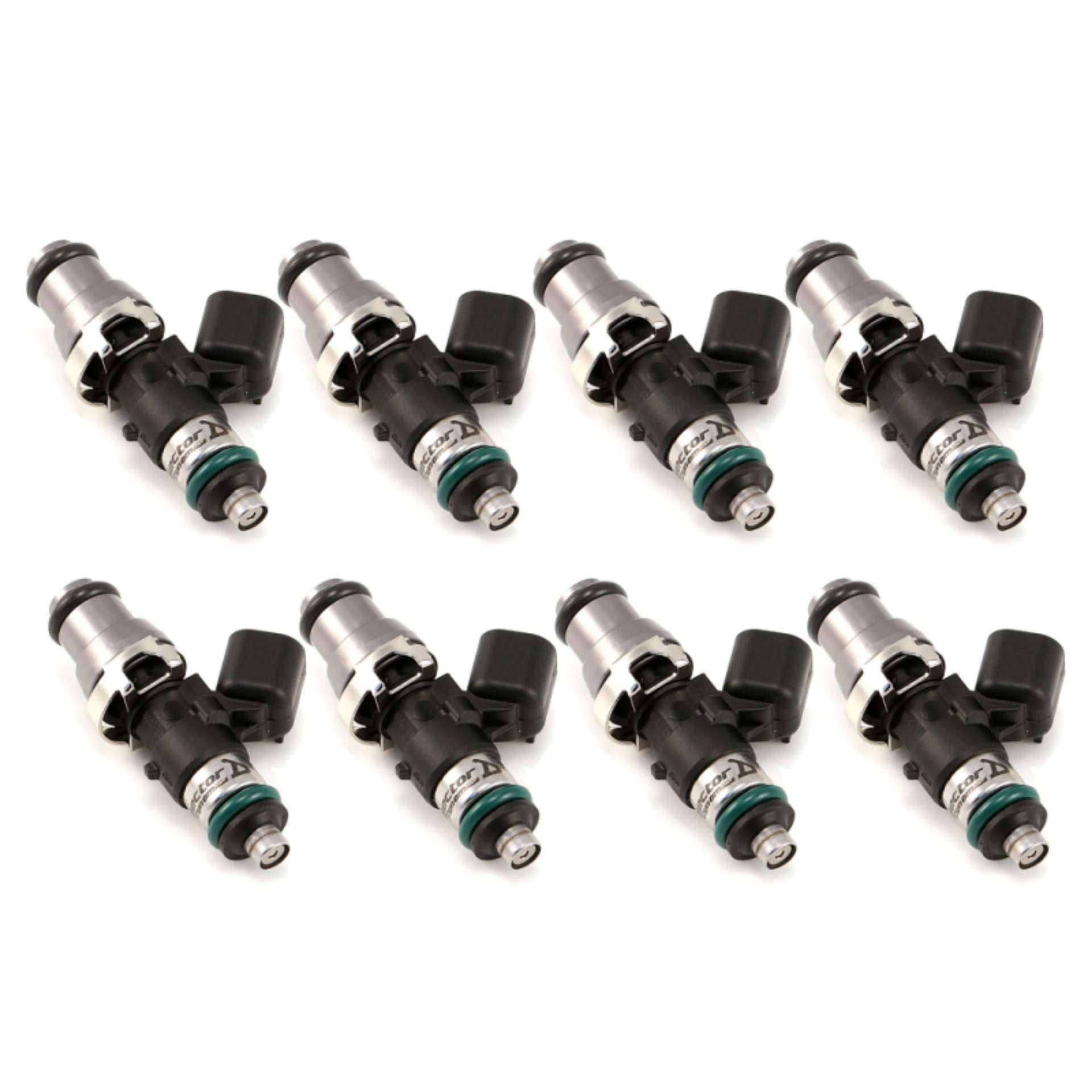 Picture of Injector Dynamics ID1050X Injectors 14mm Grey Adaptor Top Set of 8