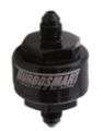 Picture of Turbosmart Billet Turbo Oil Feed Filter w-44 Micron Pleated Disc -4AN Male Inlet - Black