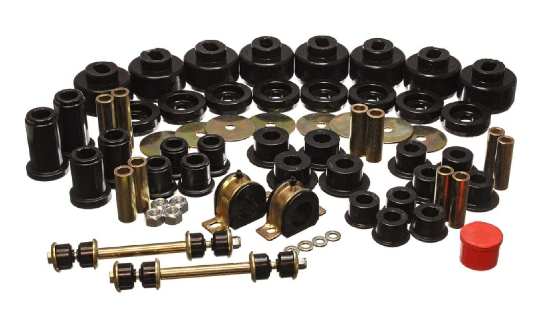 Picture of Energy Suspension 01-06 Chevy Silverado 4WD Black Hyper-flex Master Bushing Set