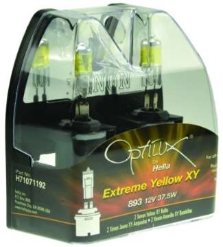 Picture of Hella Optilux 893 12V 37-5W Extreme Yellow Bulbs Pair