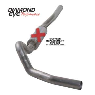 Picture of Diamond Eye KIT 4in CB SGL MFLR RPLCMENT PIPE SS CHEVY-GMC 6-6L 2500-3500 2006-2007-5