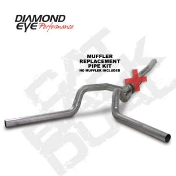 Picture of Diamond Eye KIT 4in CB MFLR RPLCMENT PIPE DUAL SS: 2006-2007-5 CHEVY-GMC 6-6L 2500-3500