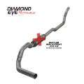 Picture of Diamond Eye KIT 4in TB MFLR RPLCMENT PIPE SGL AL: 2-WHEEL DRIVE ONLY 89-93 DODGE CUMMINS 5-9L