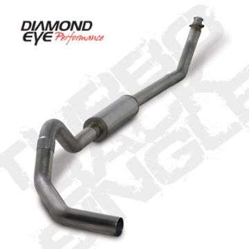 Picture of Diamond Eye KIT 4in TB SGL SS: 98-5-02 DODGE CUMMINS 5-9L