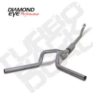 Picture of Diamond Eye KIT 4in TB DUAL AL: 94-02 DODGE CUMMINS 5-9L