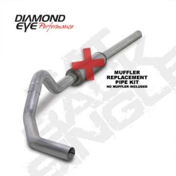 Picture of Diamond Eye KIT 4in CB MFLR RPLCMENT PIPE SGL AL: 2004-5-2007-5 DODGE CUMMINS 600