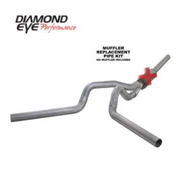 Picture of Diamond Eye KIT 4in CB MFLR RPLCMENT PIPE DUAL AL: 2004-5-2007-5 DODGE CUMMINS 600