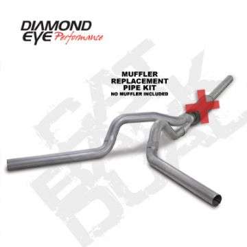 Picture of Diamond Eye KIT 4in CB MFLR RPLCMENT PIPE DUAL AL: 2004-5-2007-5 DODGE CUMMINS 600