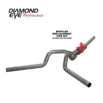 Picture of Diamond Eye KIT 4in CB MFLR RPLCMENT PIPE DUAL SS: 2004-5-2007-5 DODGE CUMMINS 600