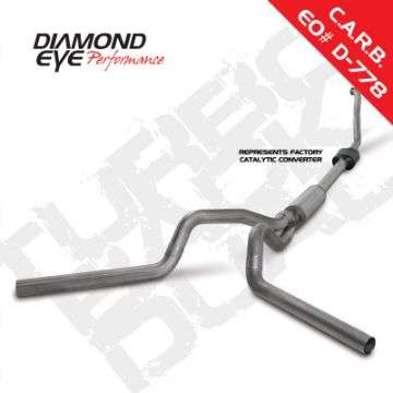 Picture of Diamond Eye KIT 4in TB DUAL SS: 94-97 FORD 7-3L F250-F350 PWRSTROKE NFS W- CARB EQUIV STDS