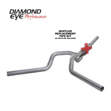 Picture of Diamond Eye KIT 4in CB MFLR RPLCMENT PIPE DUAL AL: 94-97 FORD 7-3L F250-F350 PWRSTROKE