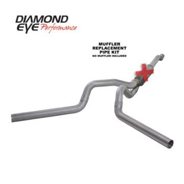 Picture of Diamond Eye KIT 4in CB MFLR RPLCMENT PIPE DUAL AL: 03-07 FORD 6-0L F250-F350