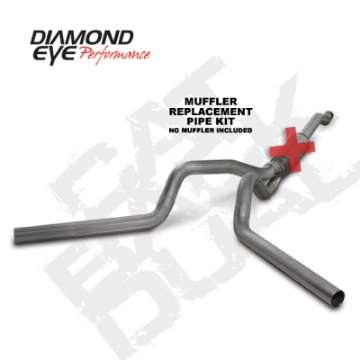 Picture of Diamond Eye KIT 4in CB MFLR RPLCMENT PIPE DUAL SS: 03-07 FORD 6-0L F250-F350