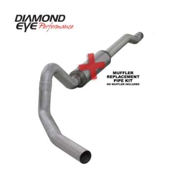 Picture of Diamond Eye KIT 4in CB MFLR RPLCMENT PIPE SGL AL: 03-06 FORD 6-0L EXCURSION