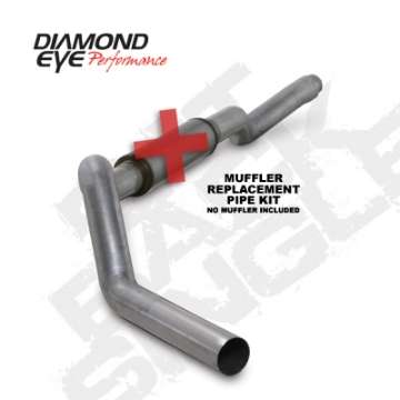 Picture of Diamond Eye KIT 5in CB MFLR RPLCMENT PIPE SGL AL: 2006-2007-5 CHEVY 6-6L 2500-3500