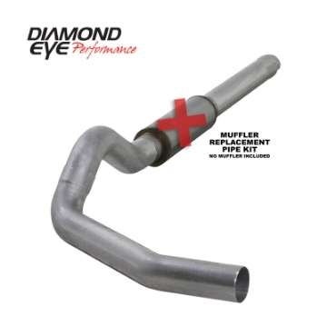 Picture of Diamond Eye KIT 5in CB MFLR RPLCMENT PIPE SGL AL: 2004-5-2007-5 DODGE CUMMINS 600