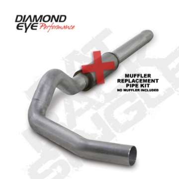 Picture of Diamond Eye KIT 5in CB MFLR RPLCMENT PIPE SGL AL: 2004-5-2007-5 DODGE CUMMINS 600