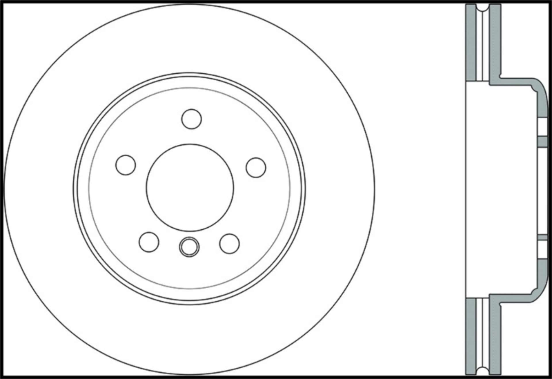 Picture of StopTech 2011-2013 BMW 535i - 2012-2016 BMW 640i Slotted & Drilled Front Right Brake Rotor