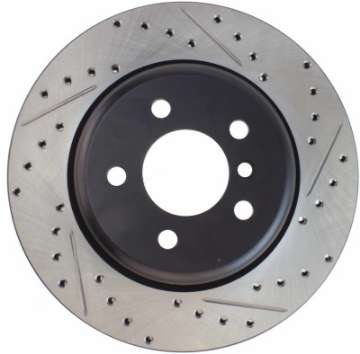 Picture of StopTech 2011-2013 BMW 535i - 2012-2016 BMW 640i Slotted & Drilled Rear Left Brake Rotor