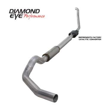 Picture of Diamond Eye KIT 5in TB SGL AL: 94-97 FORD 7-3L F250-F350 PWRSTROKE NFS W- CARB EQUIV STDS