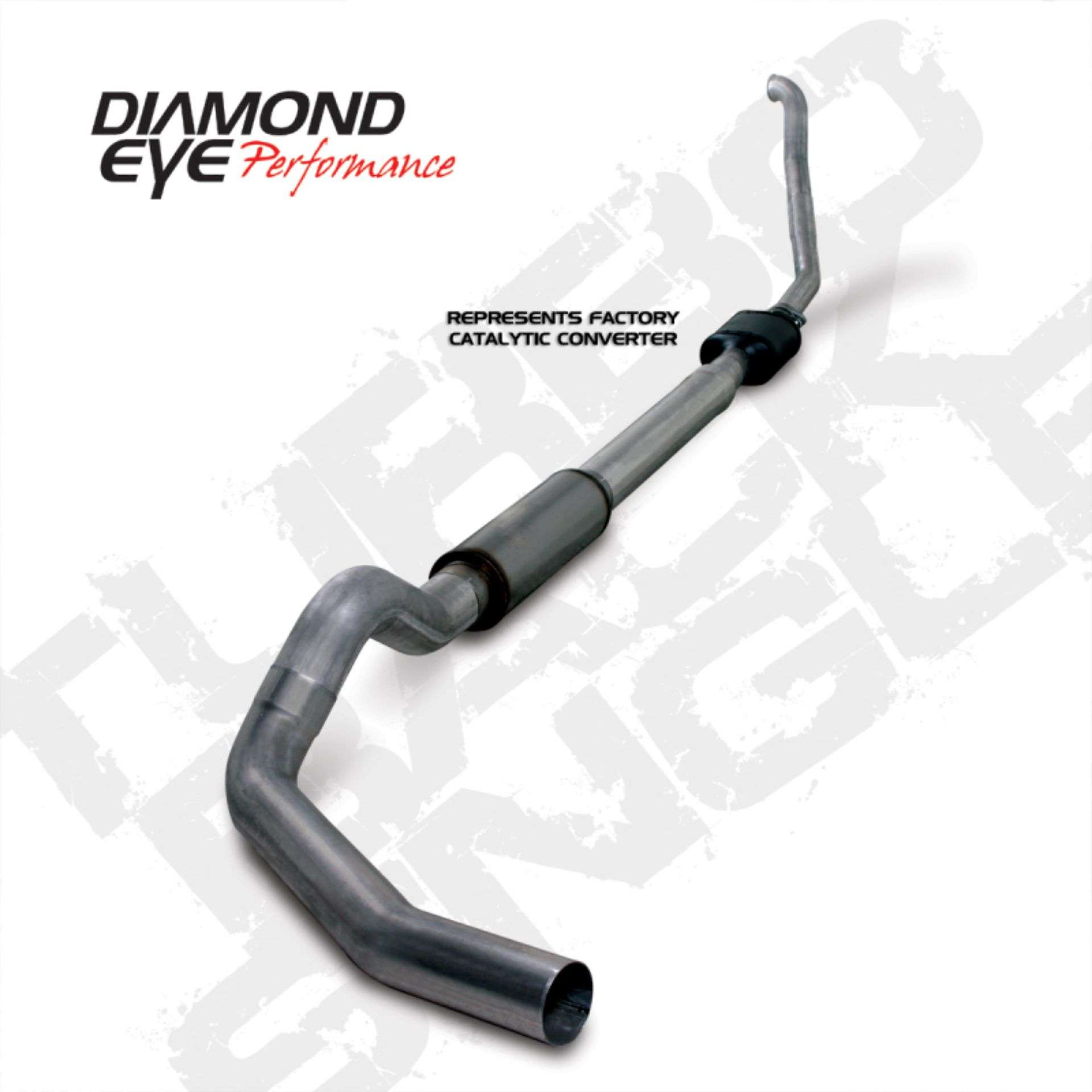 Picture of Diamond Eye KIT 5in TB SGL SS: 94-97 FORD 7-3L F250-F350 PWRSTROKE NFS W- CARB EQUIV STDS