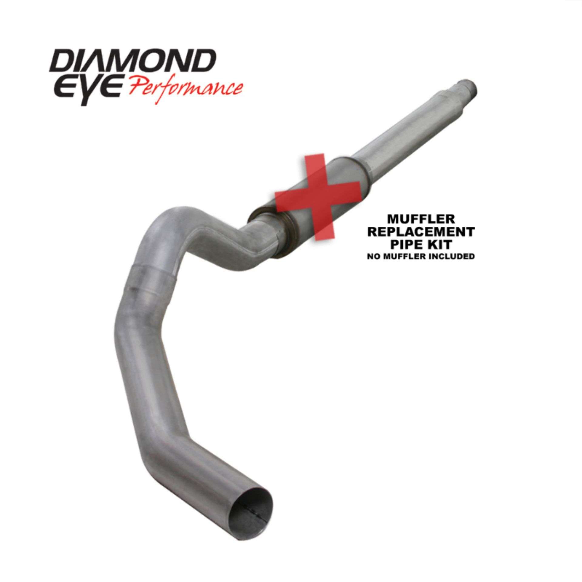 Picture of Diamond Eye KIT 5in CB MFLR RPLCMENT PIPE SGL AL: 03-07 FORD 6-0L F250-F350