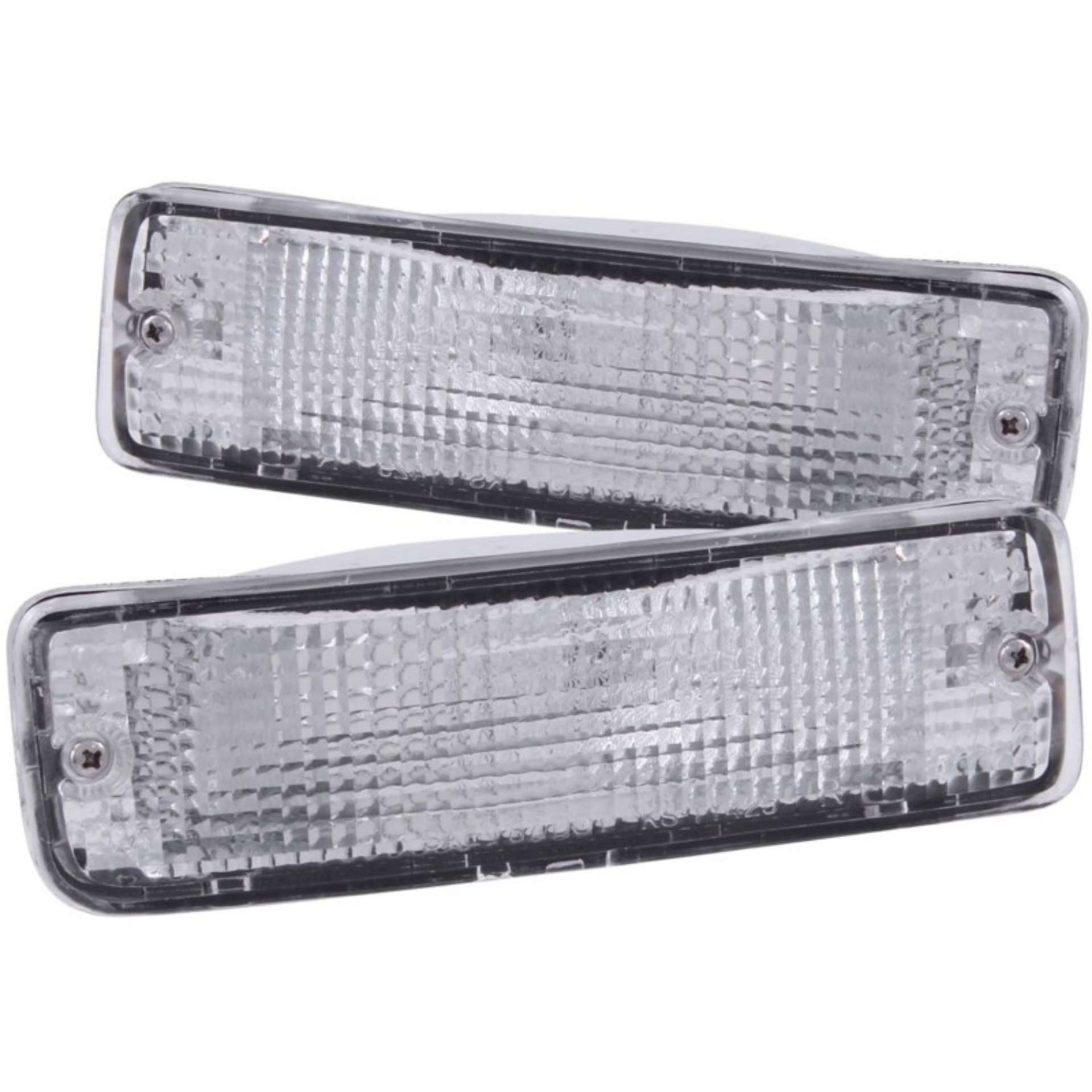 Picture of ANZO 1989-1995 Toyota Pickup Euro Parking Lights Chrome w- Amber Reflector