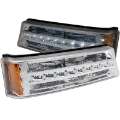 Picture of ANZO 2003-2006 Chevrolet Silverado 1500 LED Parking Lights Chrome w- Amber Reflector