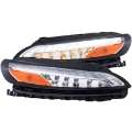 Picture of ANZO 2014-2016 Jeep Cherokee LED Parking Lights Chrome w- Amber Reflector