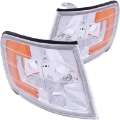 Picture of ANZO Corner Lights 1994-1997 Honda Accord Euro Corner Lights Chrome w- Amber Reflector