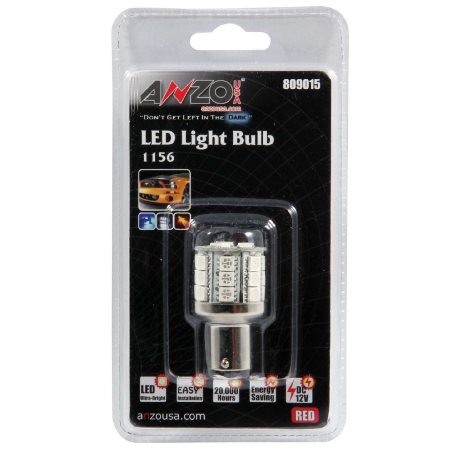 Picture of ANZO LED Bulbs Universal LED 1156 Red - 23 LEDs 1 3-4in Tall