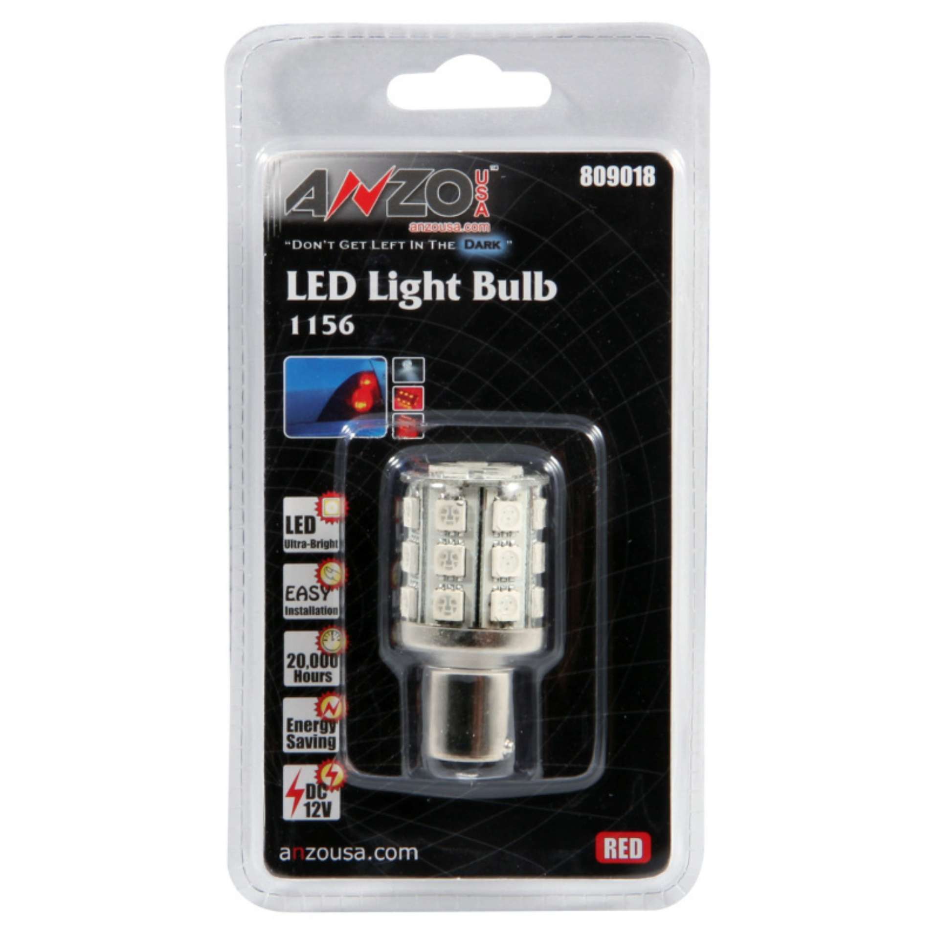 Picture of ANZO LED Bulbs Universal LED 1156 Red - 24 LEDs 2in Tall