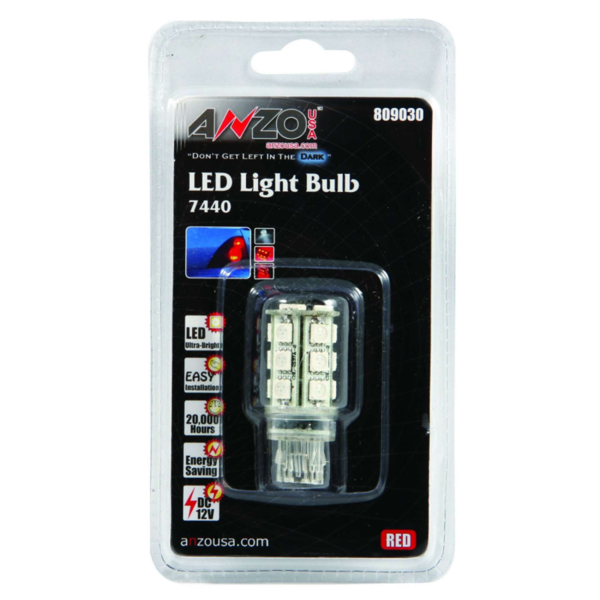 Picture of ANZO LED Bulbs Universal 7443-7440 Red