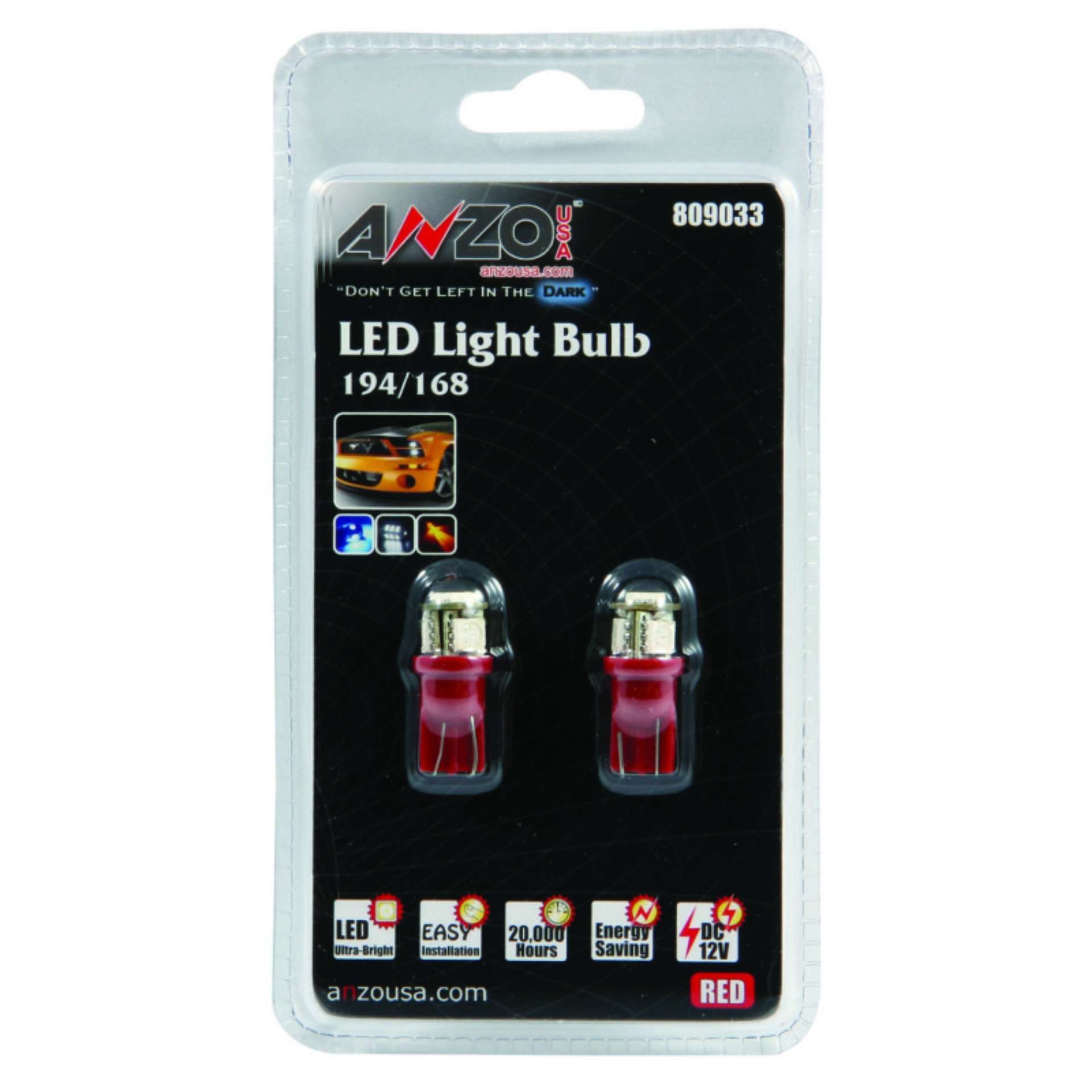 Picture of ANZO LED Bulbs Universal 194-168 Red - 4 LEDs