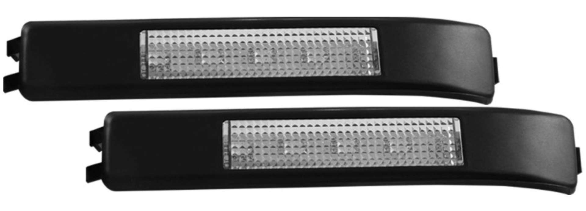 Picture of ANZO LED Mirror Lights 2009-2014 Ford F-150 LED Mirror Lights Clear w- Amber LED