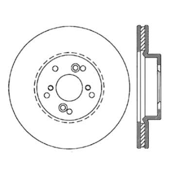 Picture of StopTech Nissan 370Z - 01-03 Acura CL - 06 EL - 04-09 TSX - 03-07 Honda Accord Coupe M-T - 05-08 Se