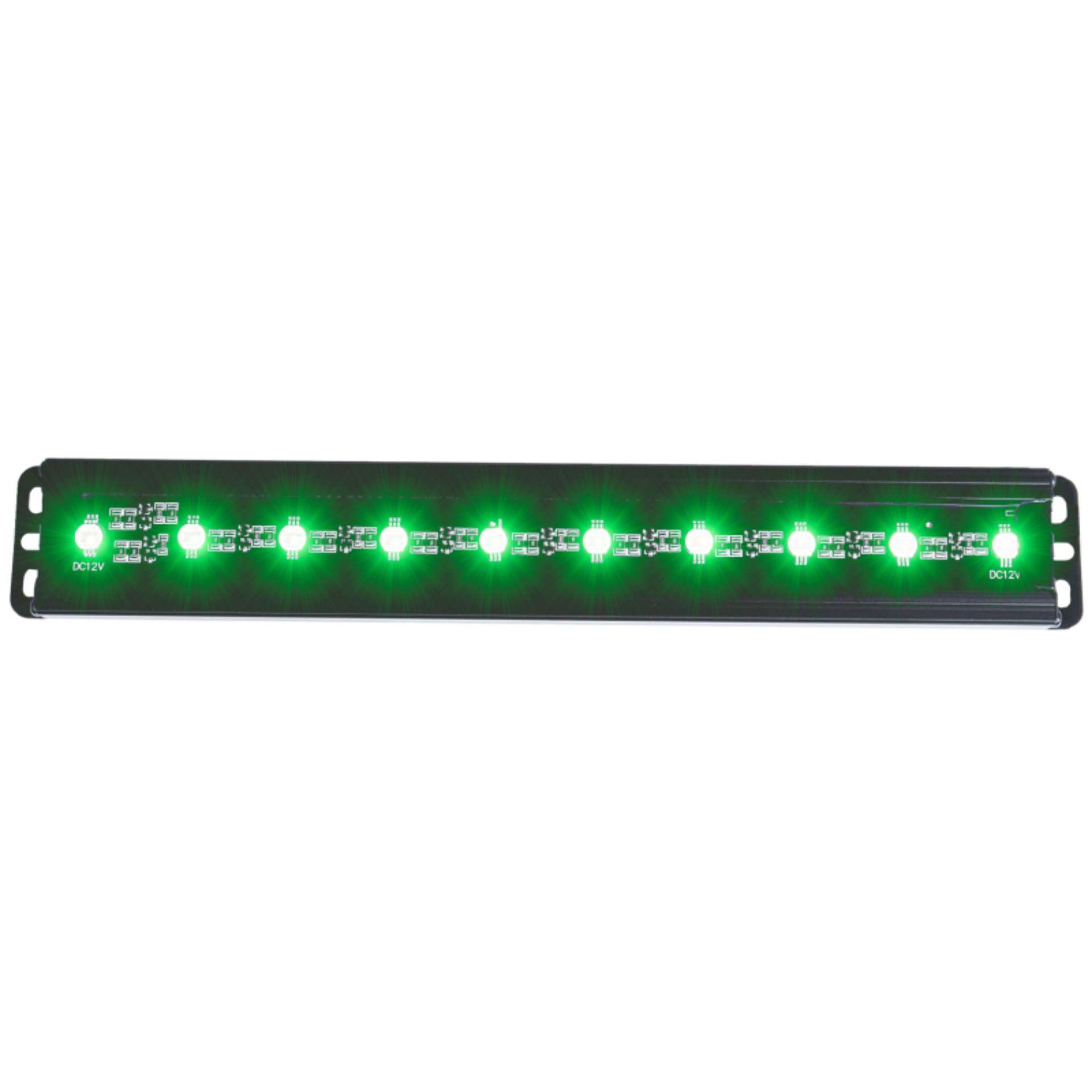 Picture of ANZO Universal 12in Slimline LED Light Bar Green